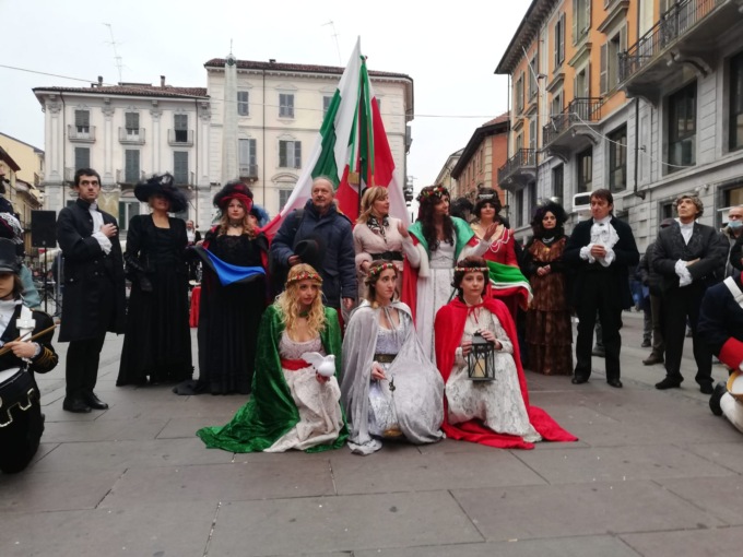 “Alessandria e il tricolore”: spettacolo in costume in Piazzetta della Lega