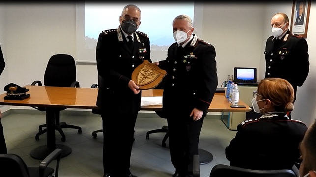 Il Generale Marzo in visita ai reparti Carabinieri Forestali del Piemonte