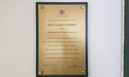 Alessandria: una targa per ricordare l’ex Ragioniere Capo Guido Barberis