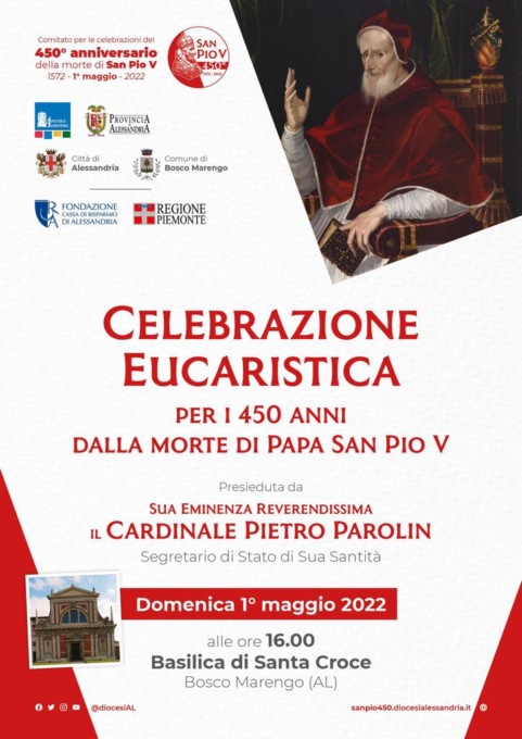 Bosco Marengo, messa in Santa Croce per i 450 anni dalla morte di Papa San Pio V