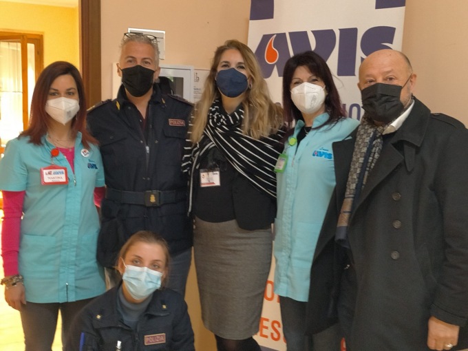 Gli Allievi Agenti di Alessandria all’Avis per donare il sangue