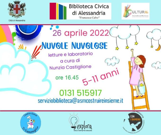 “Nuvole Nuvolose” alla Biblioteca Civica di Alessandria