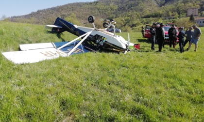 Arquata Scrivia, aereo da turismo precipita. Pilota illeso
