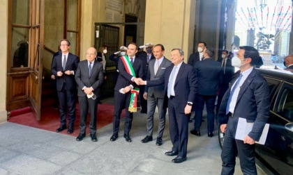 Mario Draghi firma il "Patto per Torino"