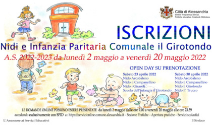 Alessandria: domande d'iscrizione ai nidi comunali dal 2 maggio