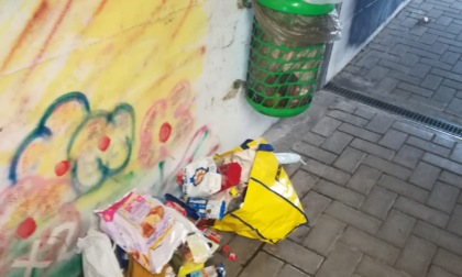 "Sottopasso della stazione di Pontecurone pieno di rifiuti"