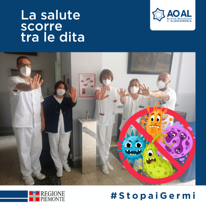 Giornata mondiale dell’igiene delle mani: la campagna social dell’ospedale di Alessandria