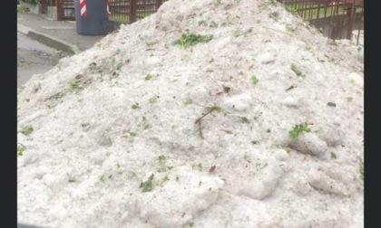 Tortona: risveglio con accumuli di grandine, il Comune chiede lo stato di calamità