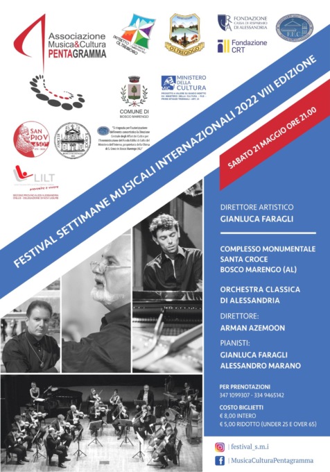 Bosco Marengo, doppio appuntamento musicale tra il 19 e il 21 maggio