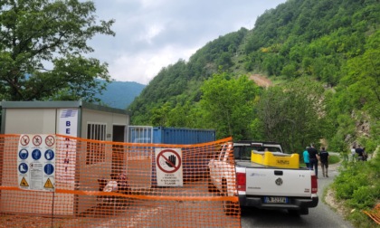 Carrega Ligure: allestito il cantiere per la frana, ma i tempi saranno lunghi