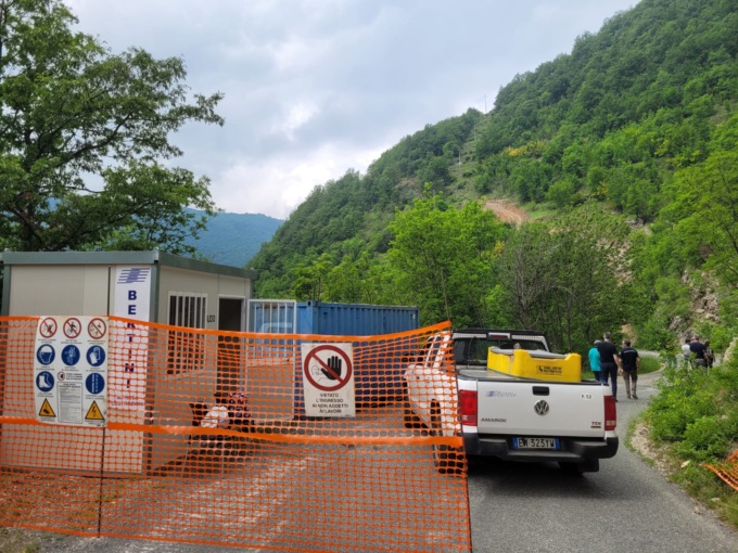 Carrega Ligure: allestito il cantiere per la frana, ma i tempi saranno lunghi