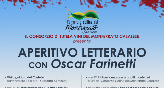 Gabiano: aperitivo letterario al Castello con il patron di Eataly Oscar Farinetti