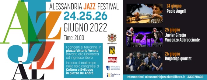 Torna l’Alessandria Jazz Festival: concerti gratuiti dal 24 al 26 giugno