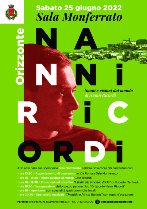 Sala Monferrato, sabato 25 giugno si celebra il produttore musicale Nanni Ricordi