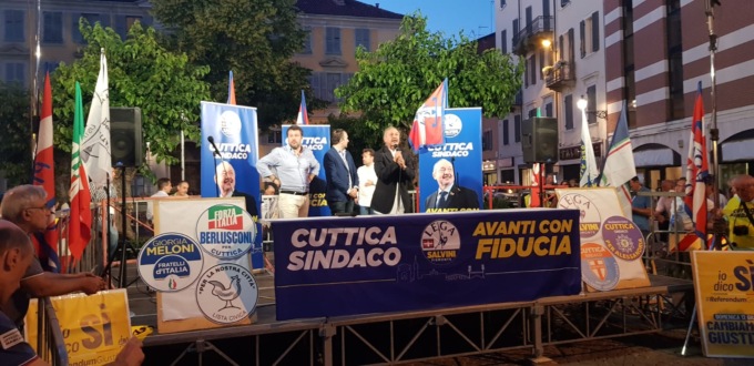 Elezioni: Salvini ad Alessandria per sostenere Cuttica e la festa di fine campagna di Abonante