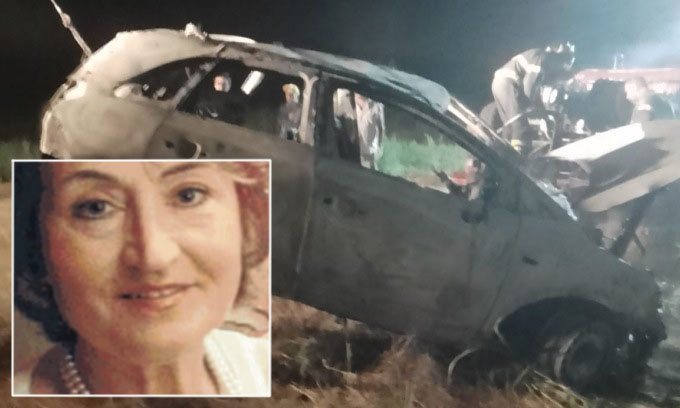 Donna carbonizzata in auto, il figlio: “Mia mamma era ben voluta da tutti”
