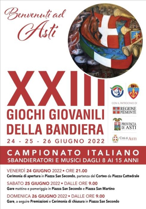 Giochi Giovanili della Bandiera, un evento importante che porterà ad Asti realtà da tutta Italia