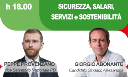 Peppe Provenzano ad Alessandria per sostenere Giorgio Abonante