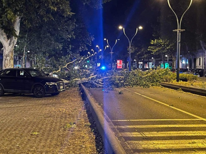 Pioggia e grandine a Torino e cintura nella serata di ieri