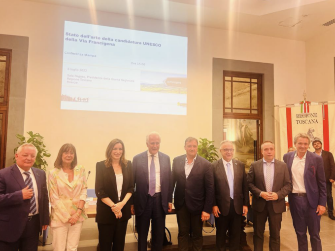 Sottoscritto dal Piemonte il protocollo di candidatura della Via Francigena tra i patrimoni Unesco