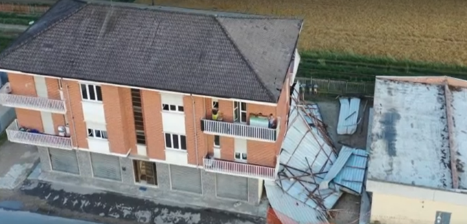 Maltempo nel basso Piemonte, danneggiata la chiesa a Spigno Monferrato