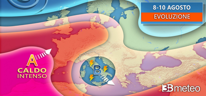 L’anticiclone se ne va e l’estate entra in crisi, numerosi temporali nei prossimi giorni