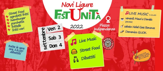 Provincia di Alessandria, un weekend di Feste dell’Unità in attesa di Pontecurone