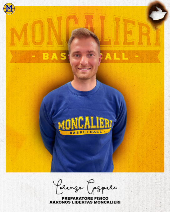 Akronos Moncalieri, Lorenzo Gasperi è il nuovo preparatore fisico