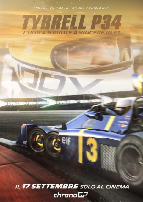 Alessandria, sabato 17 settembre la proiezione di “Tyrrell P34”, docu-film sulla monoposto a 6 ruote in F1