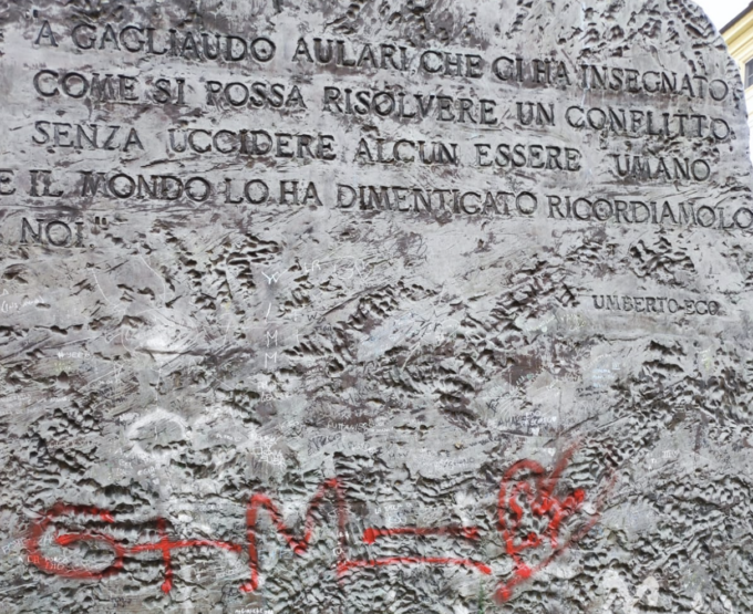“Chi ripulirà il monumento a Gagliaudo ad Alessandria?”