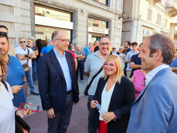 Enrico Letta incontra Alessandria in vista delle elezioni