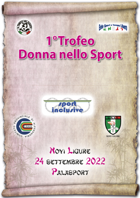 A Novi Ligure il 1° Trofeo “Donna nello Sport”: si parte con le arti marziali
