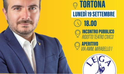 Riccardo Molinari (Lega), lunedì incontro elettorale a Tortona con aperitivo