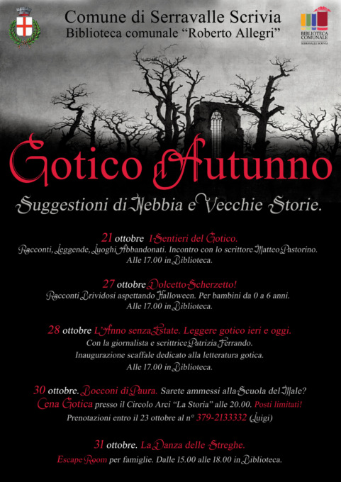 A Serravalle Scrivia arriva il “Gotico d’autunno”