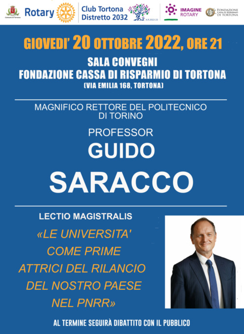 Tortona, giovedì 20 ottobre primo incontro con i personaggi del mondo della ricerca