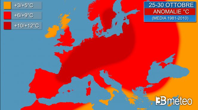 Il super anticiclone ingloberà l’Europa in una bolla di caldo eccezionale