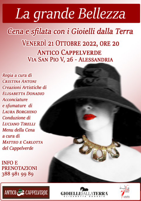 “La grande Bellezza” arriva ad Alessandria venerdì 21 ottobre