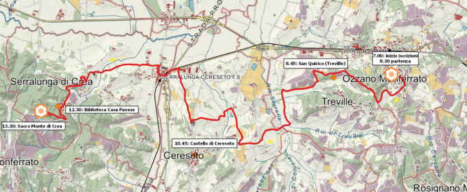 La Provincia di Asti promuove la passeggiata da Ozzano a Crea
