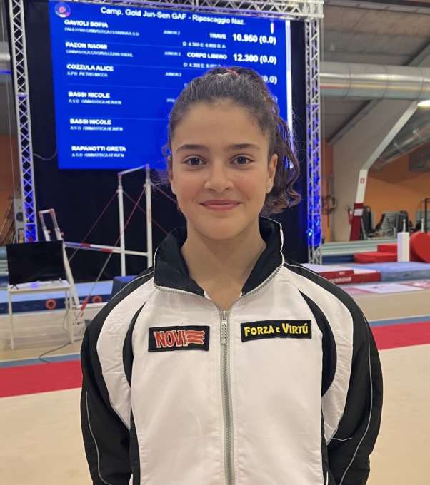 Ginnastica artistica femminile, Giorgia Piccarolo ammessa al campionato nazionale