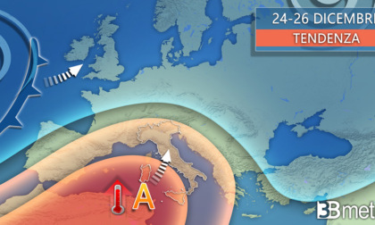 Meteo, inverno in stand-by per Natale ma non mancheranno le piogge