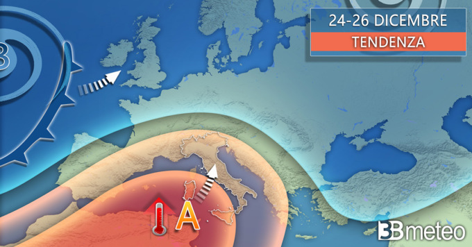 Meteo, inverno in stand-by per Natale ma non mancheranno le piogge