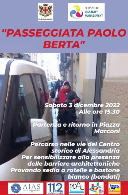 Rischio pioggia: annullata la Passeggiata Berta