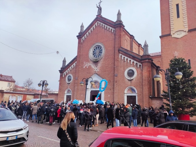 Alessandria, celebrati i funerali di Lorenzo Vancheri, una delle vittime della tragedia di Cantalupo