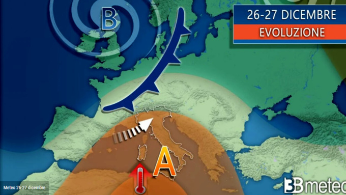 Con l’anticiclone temperature in aumento, ma sono in arrivo peggioramenti