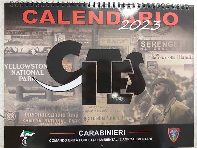 Carabinieri, rinnovato l’appuntamento con il Calendario CITES dell’Arma