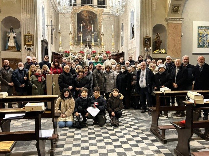 Il Quartiere Cristo di Alessandria in trasferta a Tassarolo per salutare Don Claudio