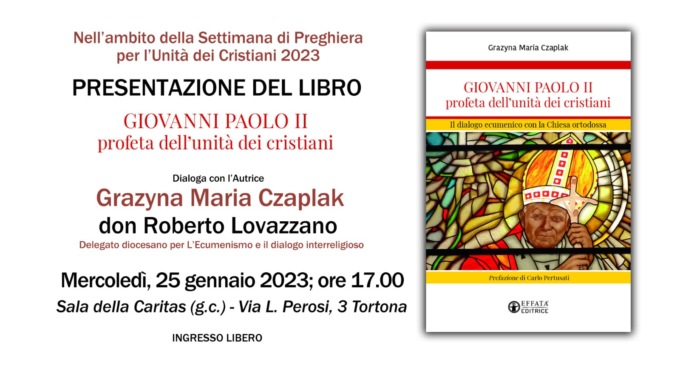 Grazyna Maria Czaplak presenta il suo libro “Giovanni Paolo II profeta dell’unità dei cristiani”