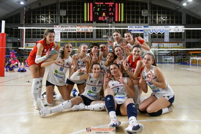 Alessandria Volley conquista la vittoria nel big match con il Verbania