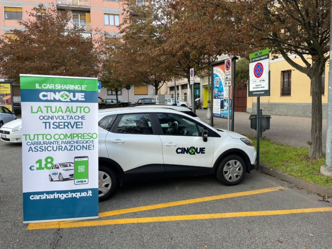 Car sharing a Casale Monferrato: dati ottimi nei primi mesi di servizio