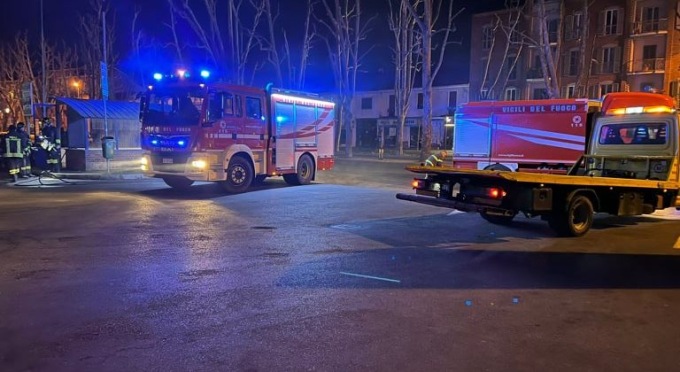 Incendio nella serata di venerdì nel parcheggio sotterrano del centro commerciale Pacto